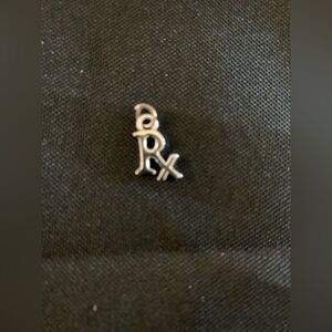 RX Charm, Silver Tone perfect for necklace, bracelet, pens, gifts